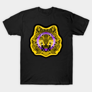 illustrated SNOW LEOPARD PRIDE series (intersex pride flag) T-Shirt